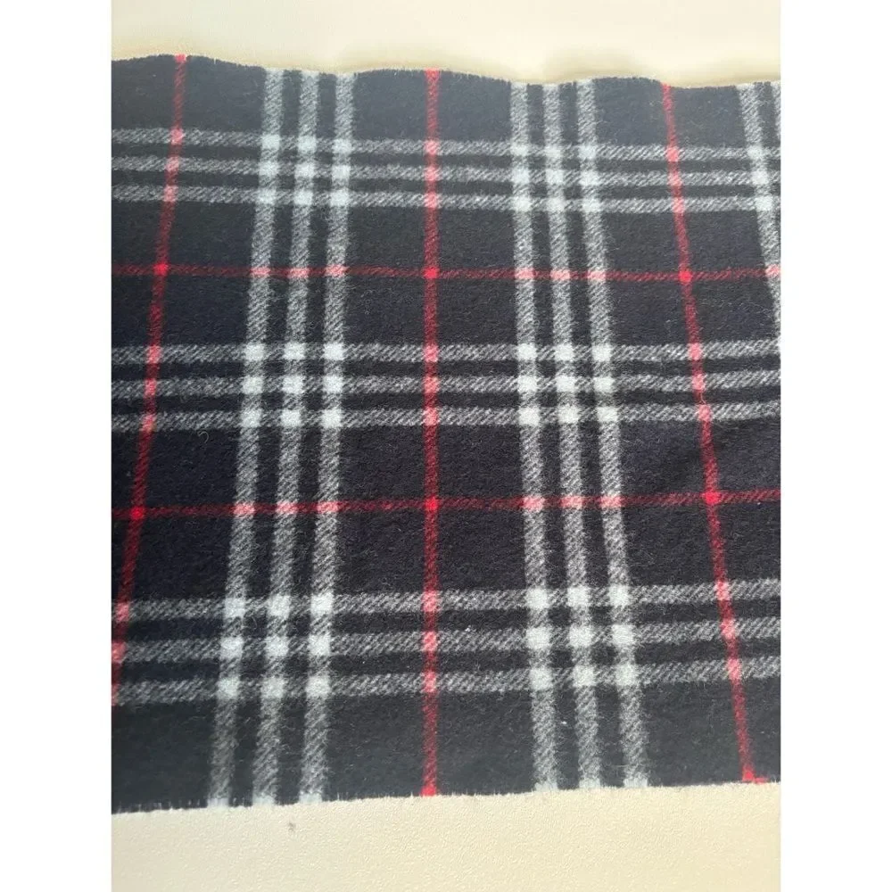Vintage Authentic Burberry Lambswool Classic Unisex  Scarf  72”L ~ Excellent